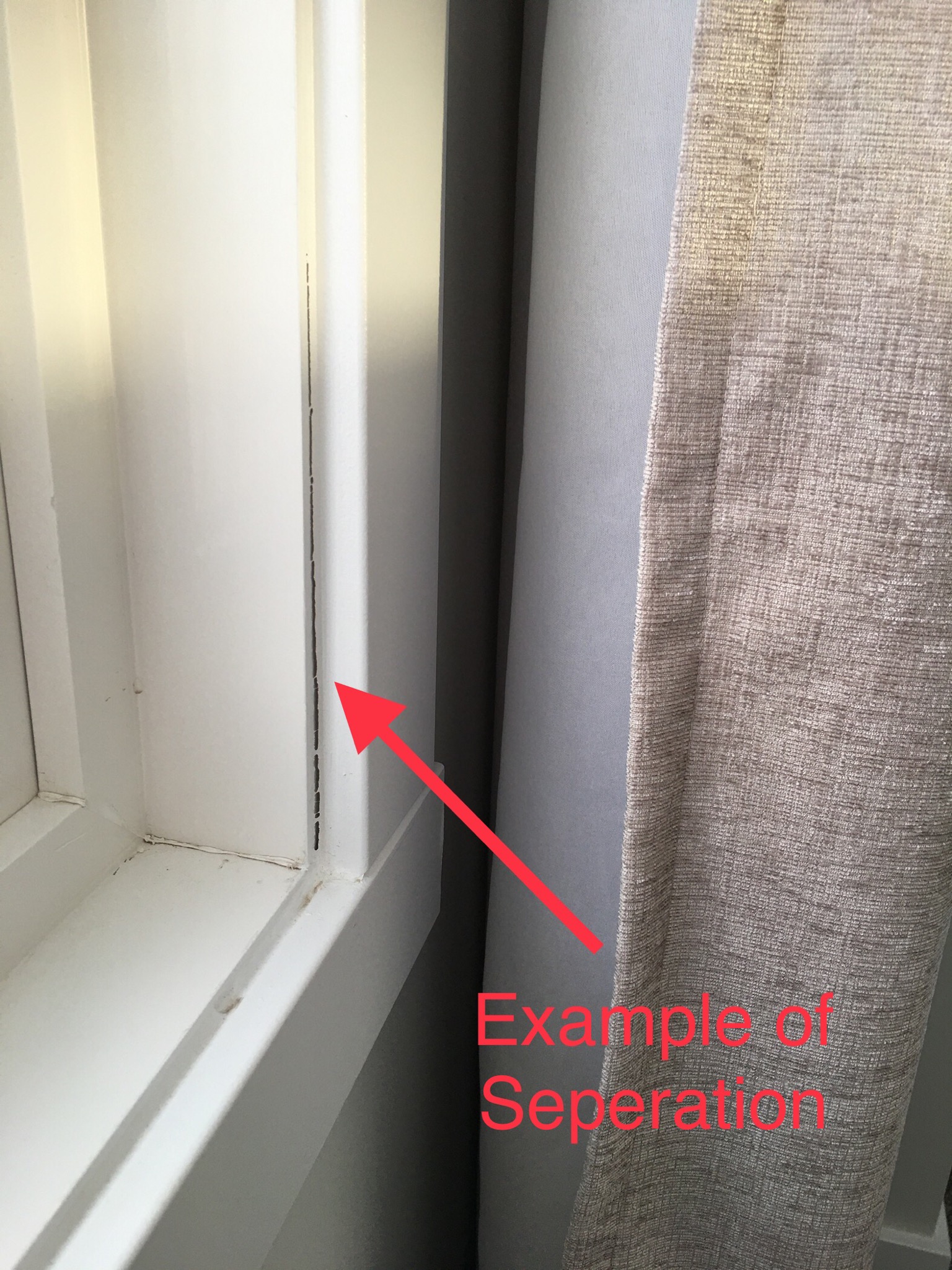 Separation between window and window casing? - TACADA
